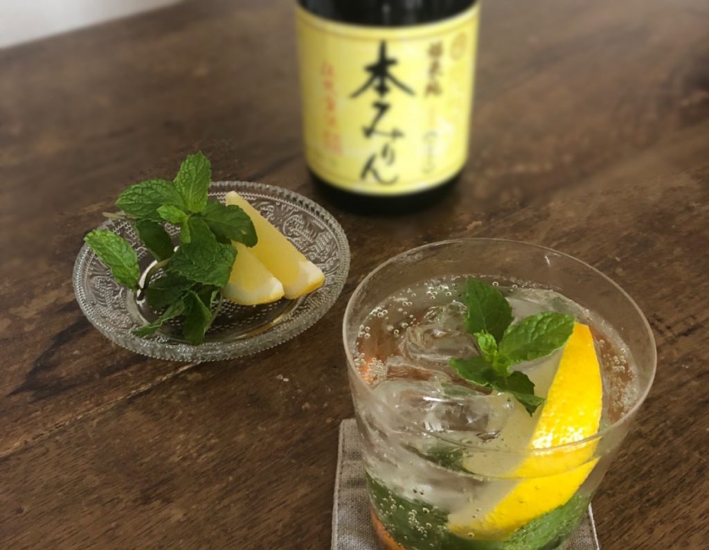 たっぷりミントと本みりんソーダ ノンアルコール 酒蔵が教える 酒 みりん 粕 麹のレシピやお役立ち情報サイト 白扇酒造