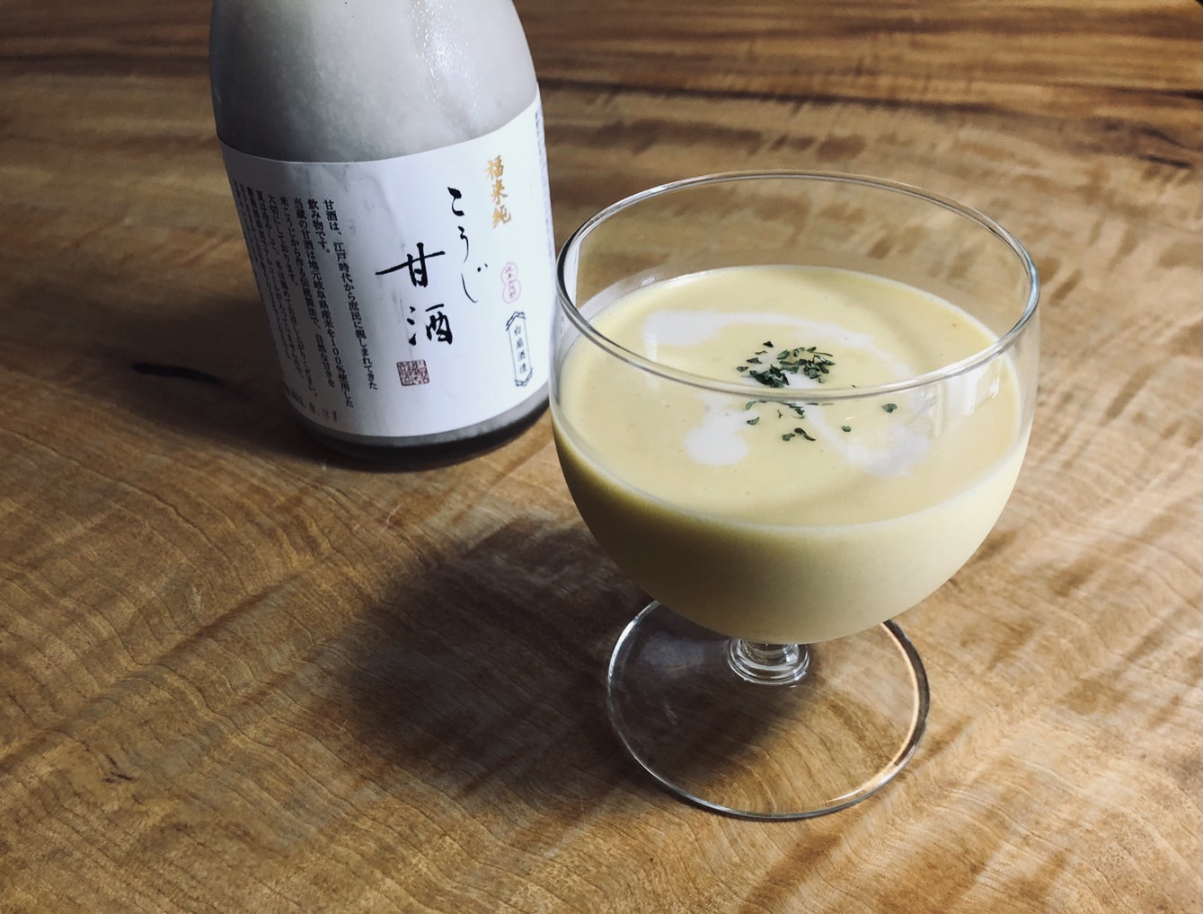 甘酒の冷製コーンポタージュ 酒蔵が教える 酒 みりん 粕 麹のレシピやお役立ち情報サイト 白扇酒造